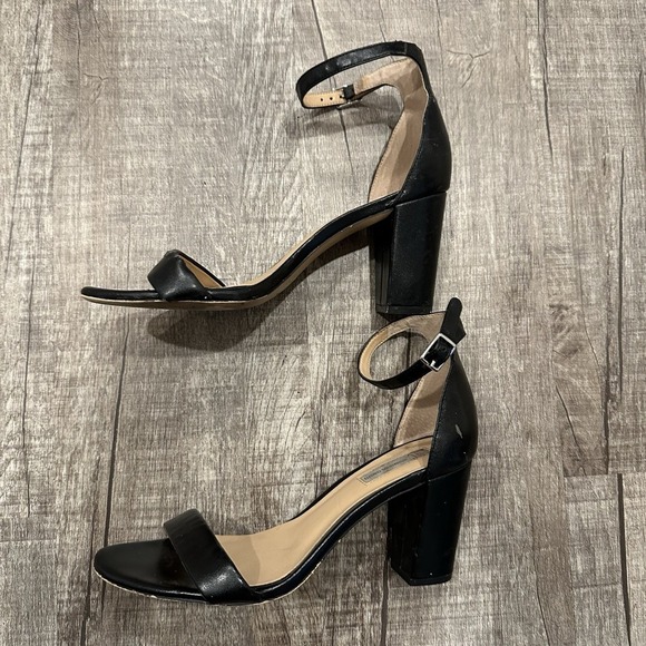 INC International Concepts Kivah Block Heels Open Toe Black Womens‎ Sz 9M - Picture 6 of 11